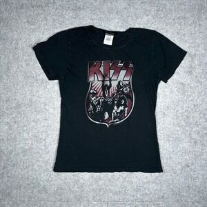 Winterland KISS T Shirt‎ Womens Large Black 2006 Band Concert Merch Tee